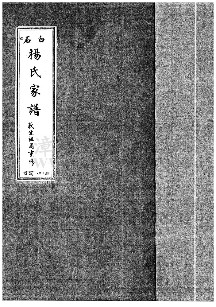 《白石杨氏家谱（第四册）》